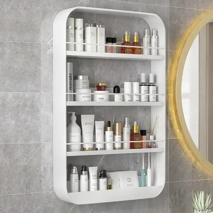 Étagères de rangement murales pour salle de bain