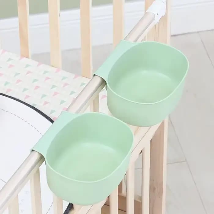 Lit de bébé suspendu boîte de rangement coton nouveau-né berceau organisateur jouet couche-culotte poche