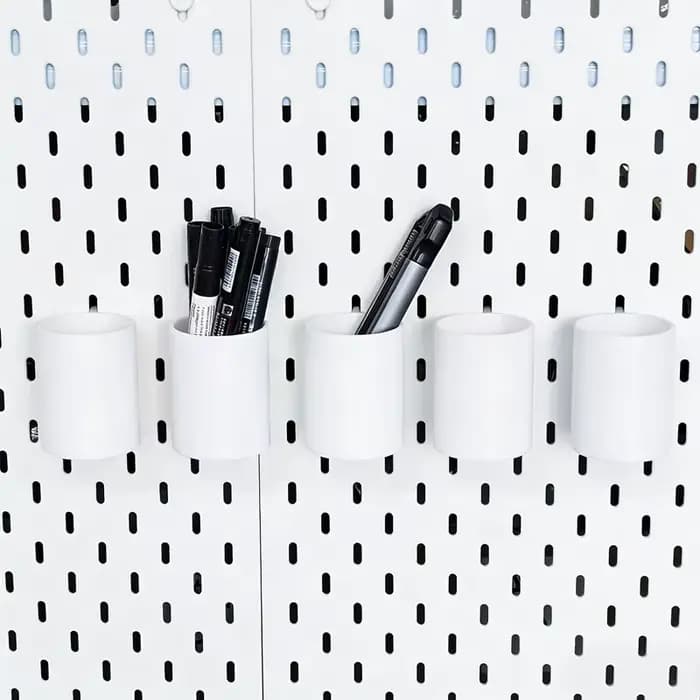Boîte de rangement en plastique pour accessoires de panneau perforé DIY