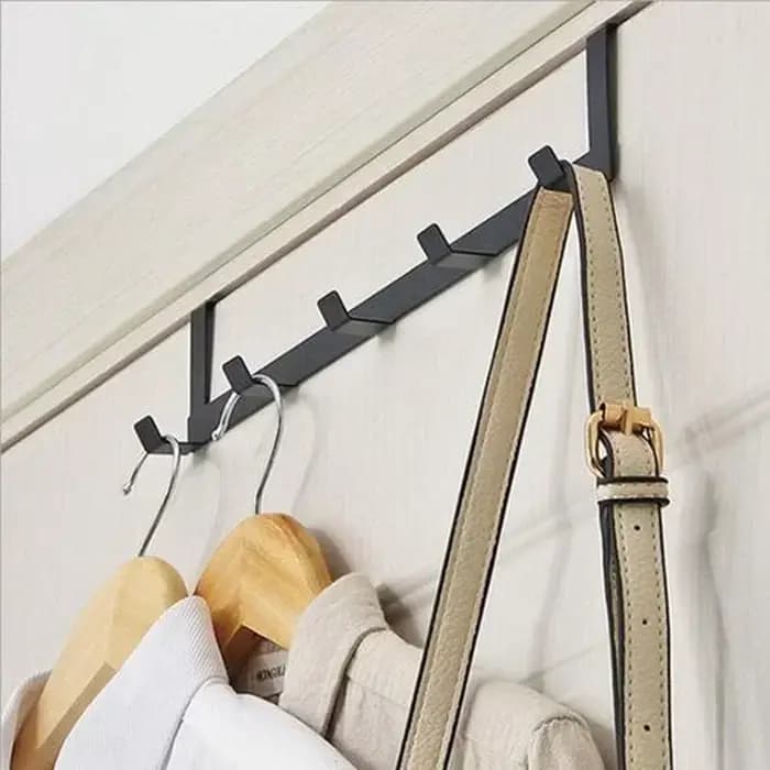 Porte-manteau mural 5 crochets 2026 pour rangement domestique – Idéal pour vêtements