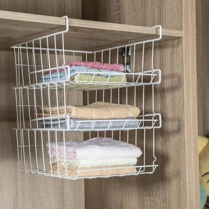 Panier de rangement pour la maison, support multifonctionnel de cuisine sous l'armoire, panier organisateur de fil