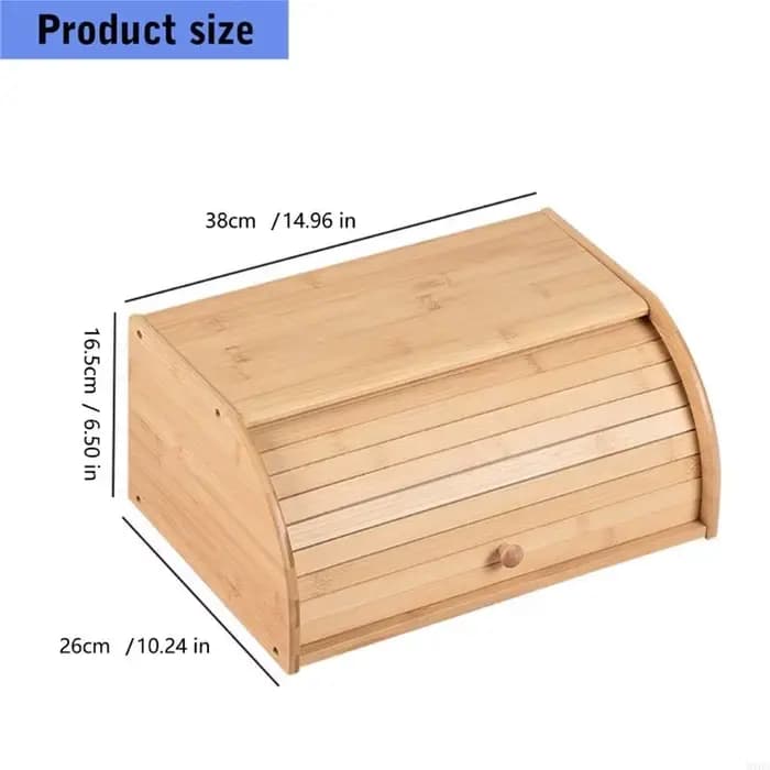 Boîte rangement pain en bambou