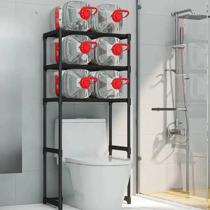 Étagère de rangement multicouche pour toilettes