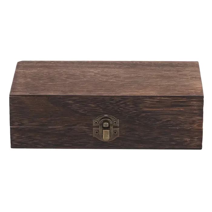 Boîte de rangement rectangulaire en bois Durable 20x10x6 Cm