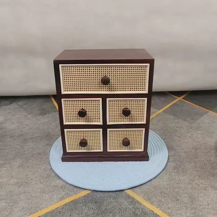 Supports de rangement de bureau en bois massif de petite taille