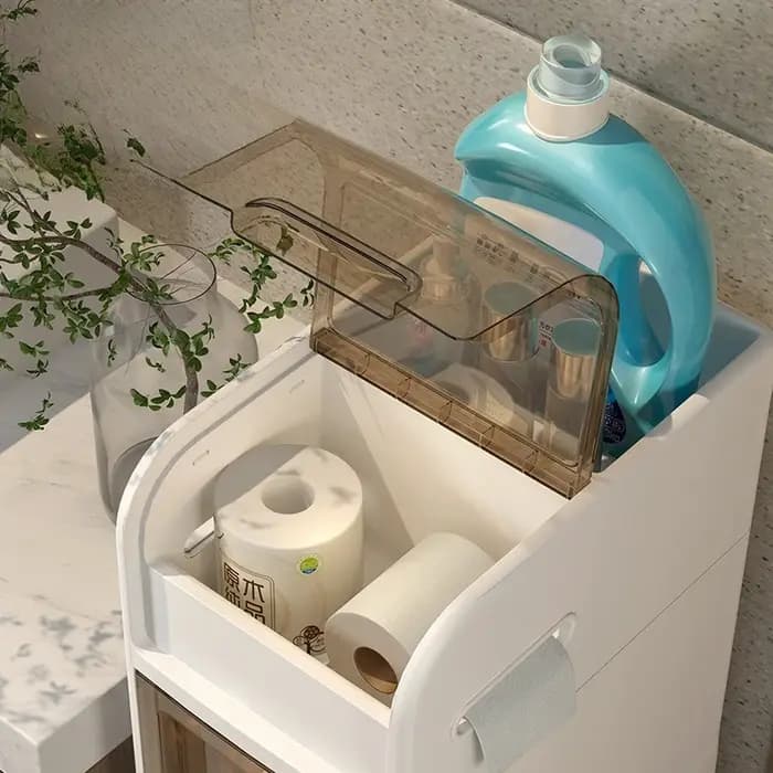 Étagères de rangement de fissures de salle de bain