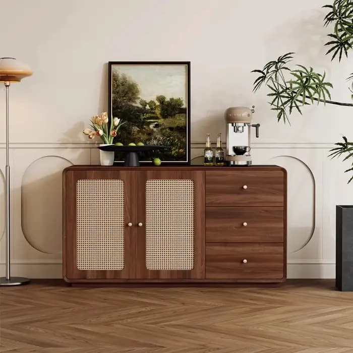 Boîte de rangement Design armoire sur pied grande vitrine salon