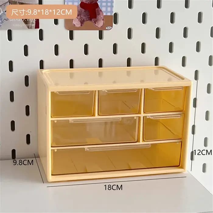 INS neuf palais grille tiroir boîte de rangement anti-poussière papeterie bijoux main registre bureau Mini fille