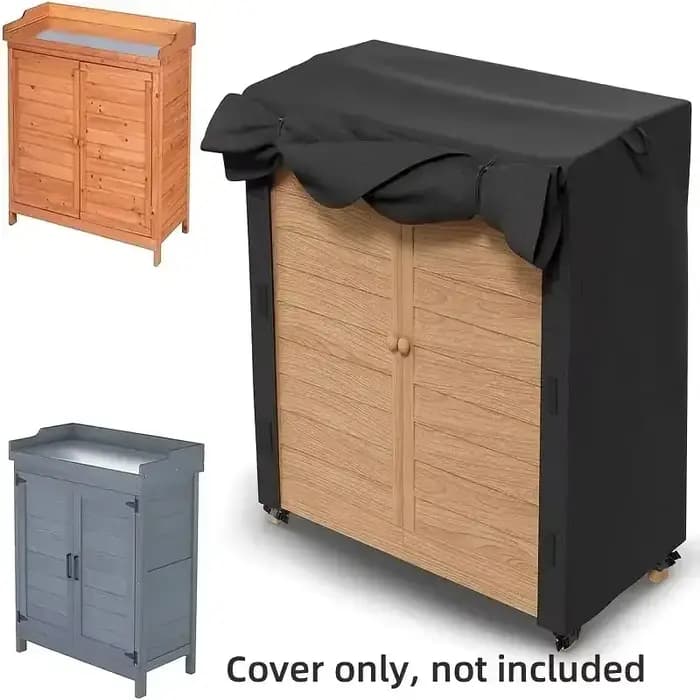 Housse de rangement extérieure en tissu Oxford, adaptée aux jardins et cours (housse uniquement), 1 pièce