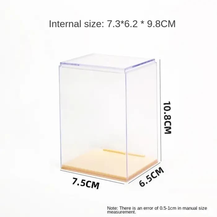 Boîte d'affichage de beurre de bureau transparente