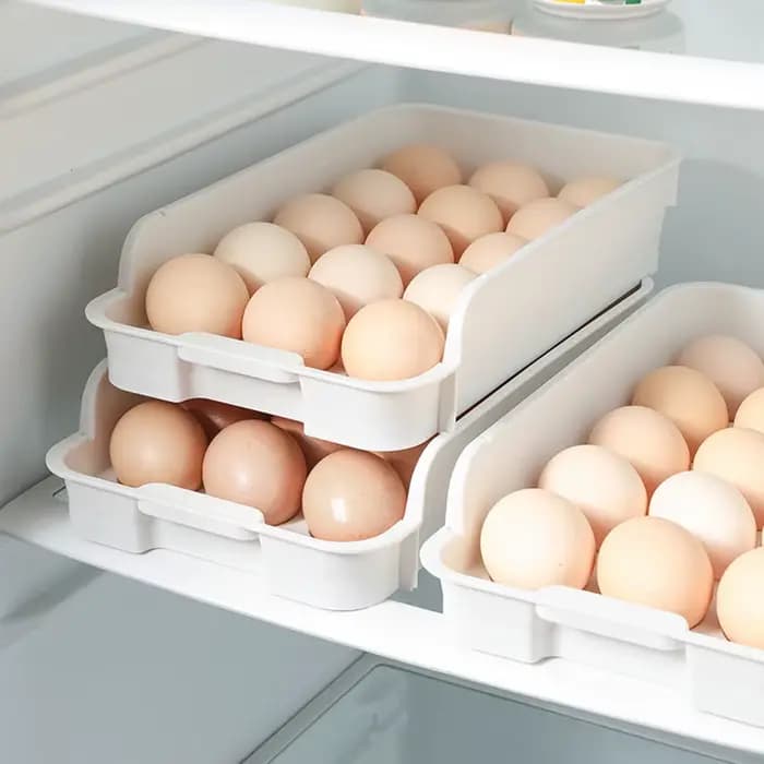 Boîte de Rangement d'emoufs Empilable pour Réfrigérateur
