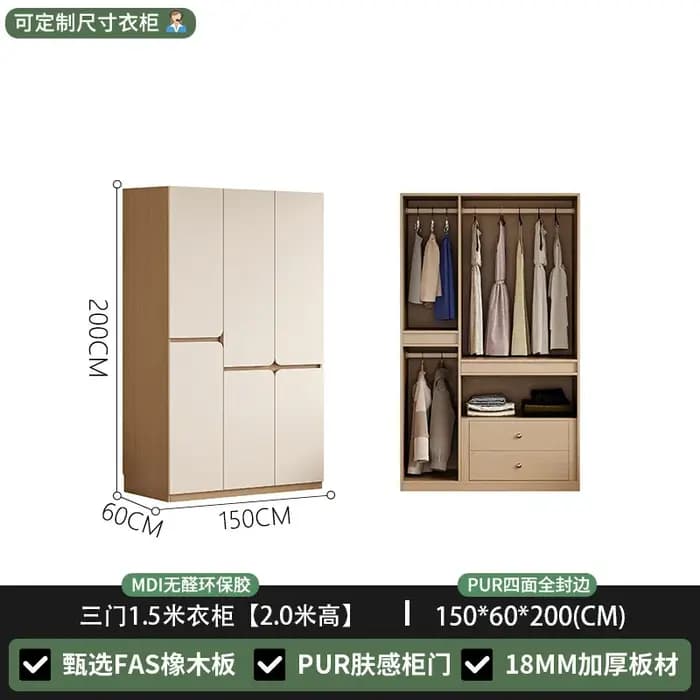Armoires d'angle hautes, penderies, commodes, meubles de rangement blancs, style nordique, pour la maison et les chambres