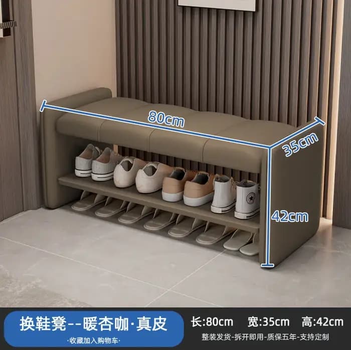 Banc à chaussures moderne pour chambre à coucher