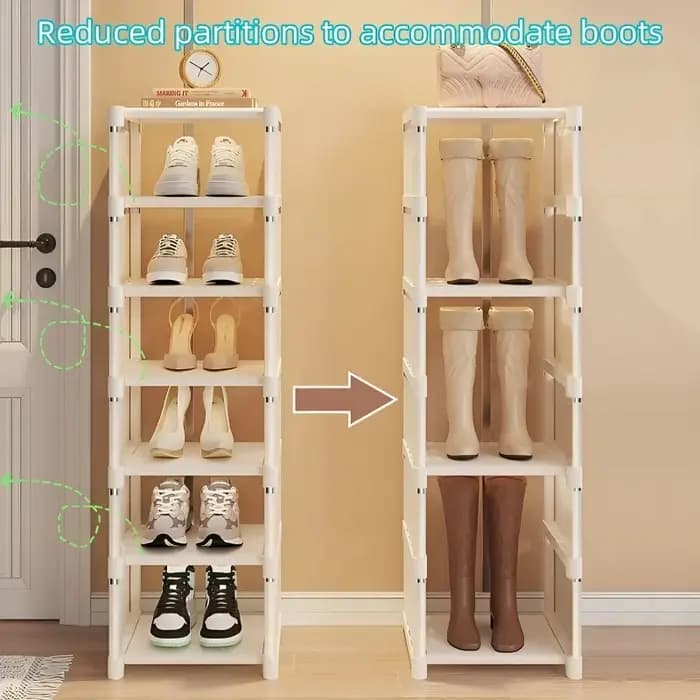 Organisateur de rangement pour chaussures multicouche à 8 niveaux