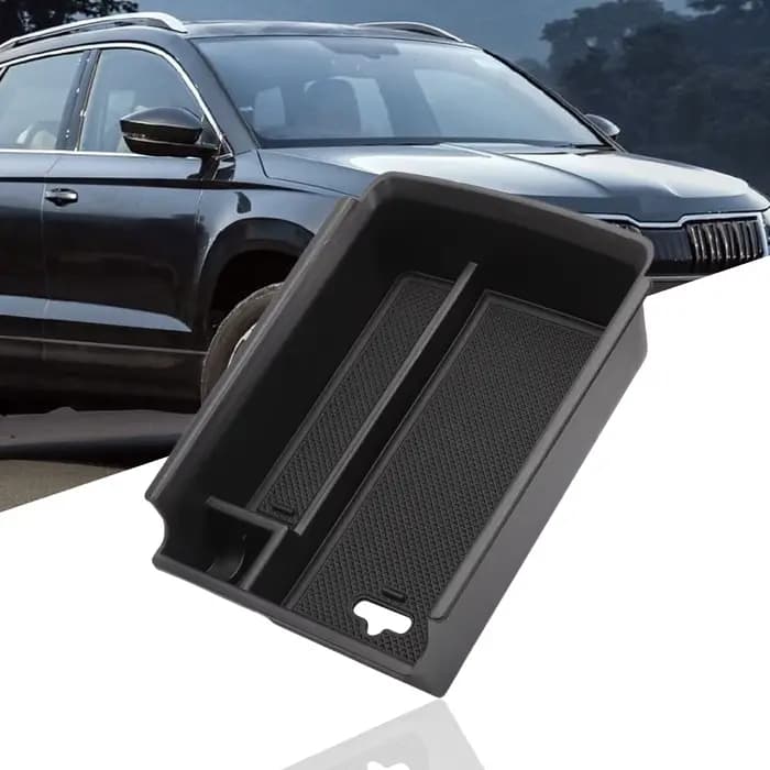 Boîte de rangement d'accoudoir Central pour Skoda Kodiaq 2017 2018 2019, porte-gant de Console, cont