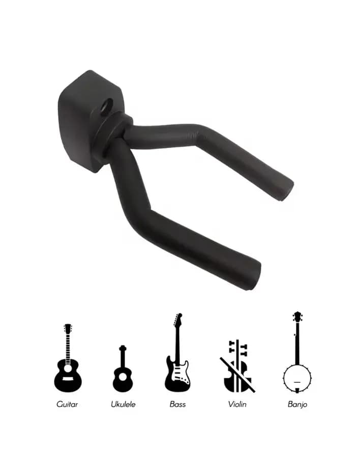 JEHolder-Crochet de support mural pour guitares, basse, ukulélé, accessoires de cordes