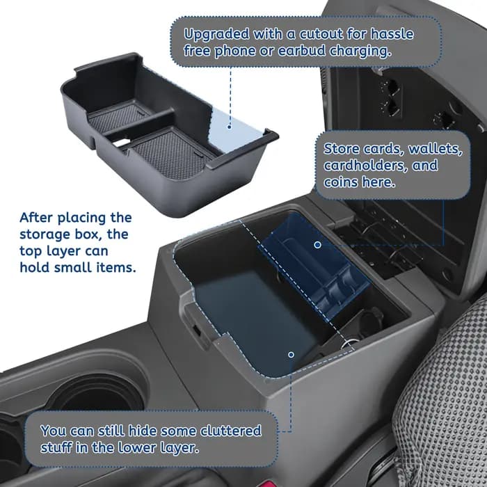 Organisateur de console centrale pour Nissan Frontier 2005-2021