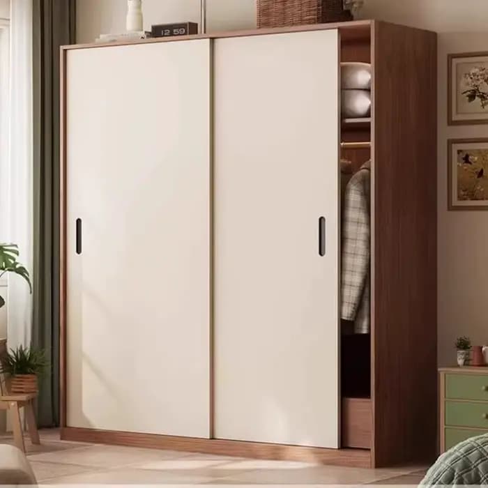 Armoire de rangement coulissante mobile de style rétro français