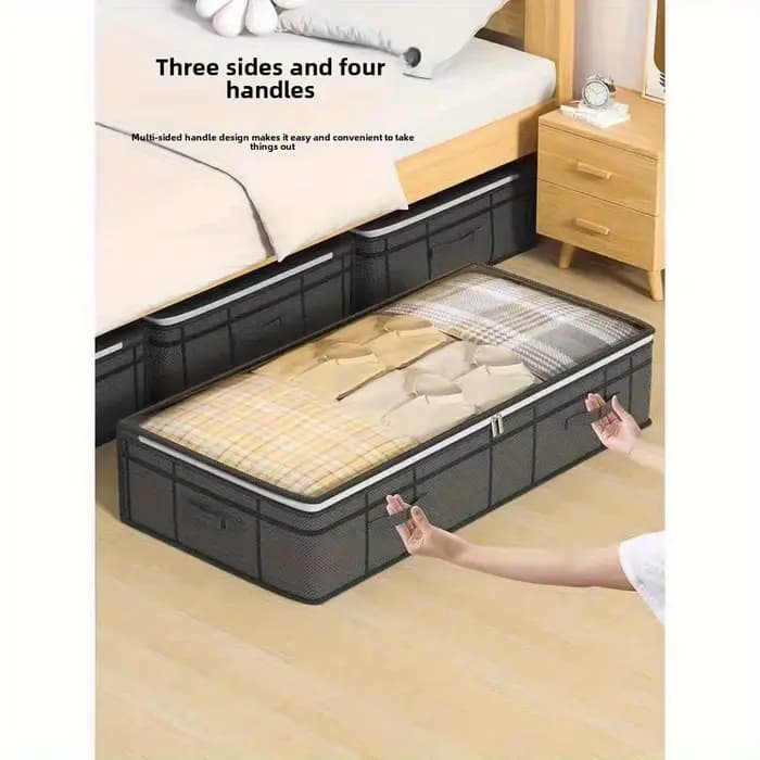 2 boîtes de rangement extra larges sous le lit