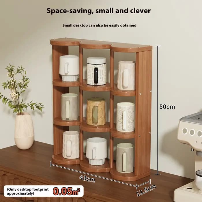 Porte-gobelet multicouche en bois