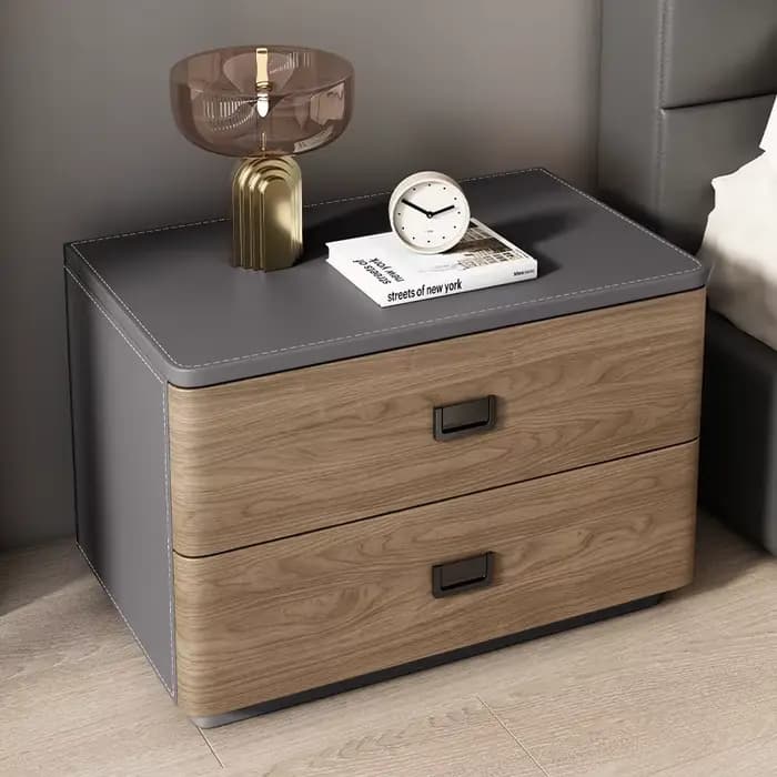 Petite table de chevet de rangement de style italien, tables de chevet peu encombrantes, esthétique