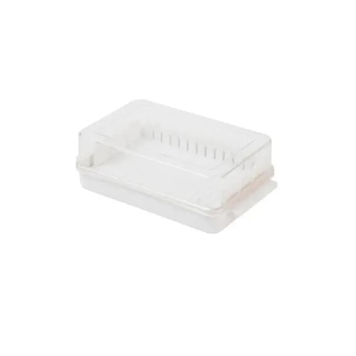 Boîte de rangement pour plat à beurre, couvercle couvert en plastique pour le stockage hermétique du