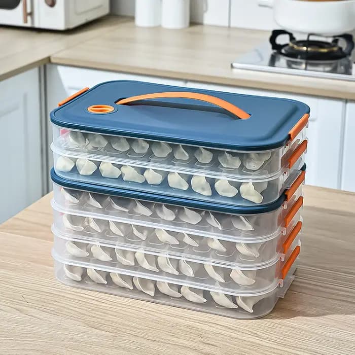 Boîte de rangement pour réfrigérateur à 4 étages
