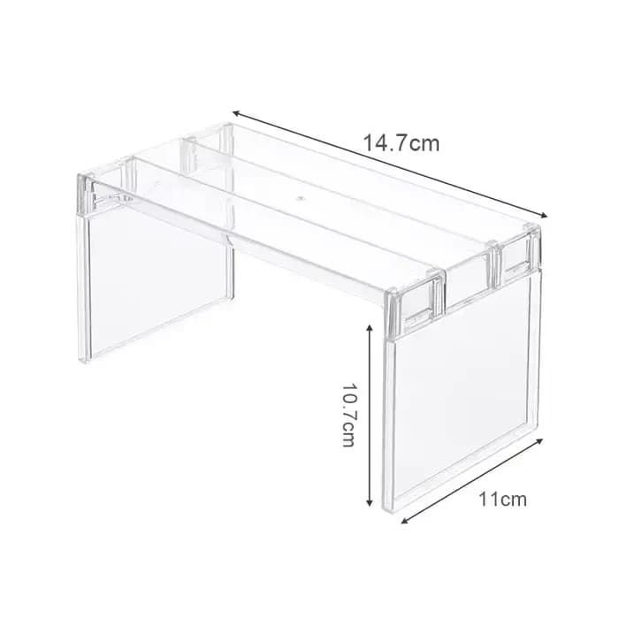 Étagère de rangement transparente pour réfrigérateur, gain de place, étagères de séparation multicou