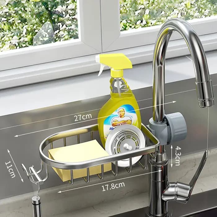 Support de rangement pour robinet de salle de bains