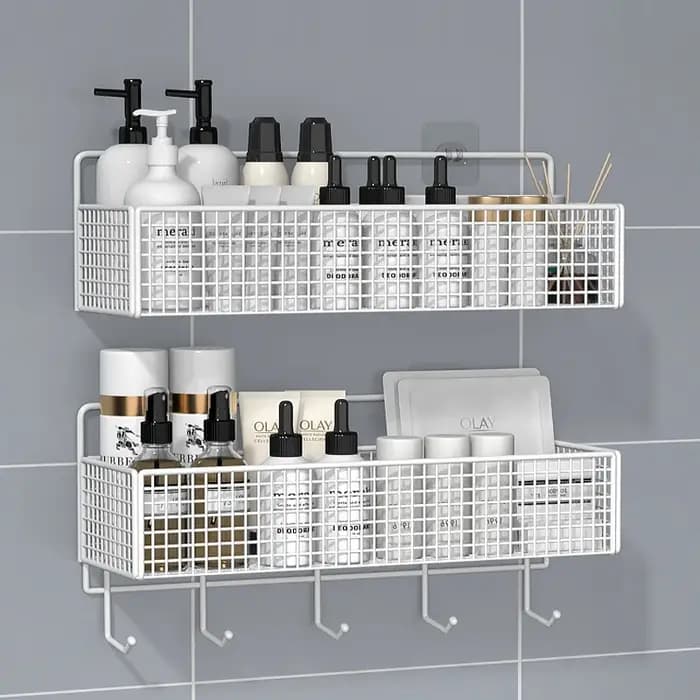 Salon chambre cuisine support de rangement salle de bain