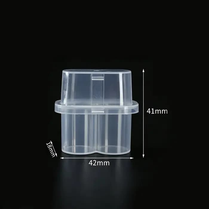 Boîte de rangement pour peptides, étui à 2 compartiments pour flacons de pénicilline, organisateur d