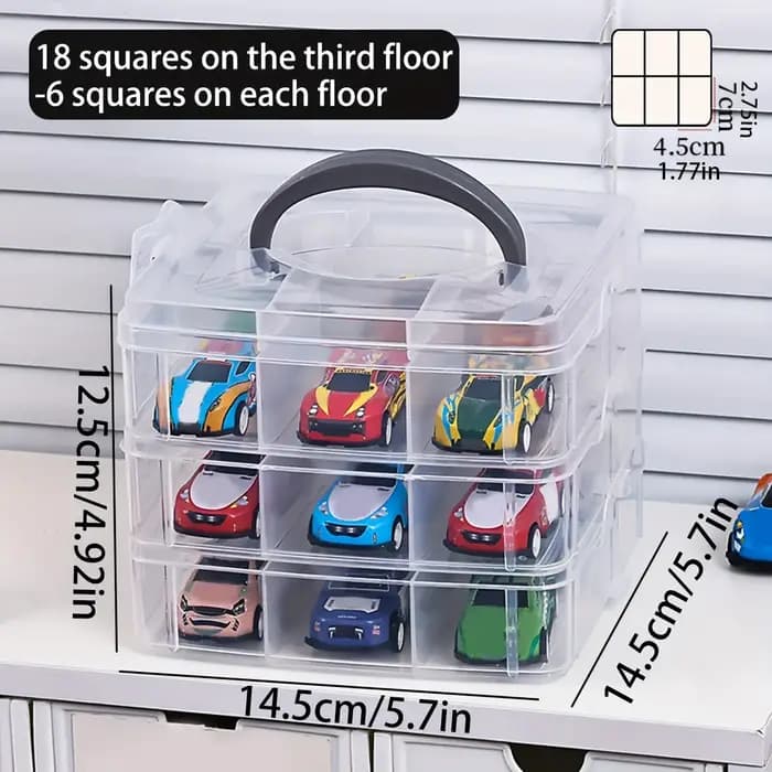 1 boîte de rangement transparente et minimaliste pour jouets, anti-poussière et anti-humidité, boîte