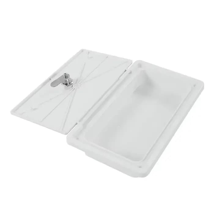 Trappe avec boîte de rangement et serrure ABS blanc étanche RV caravane hayon pour camping-car extérieur RV bateaux marins accessoires