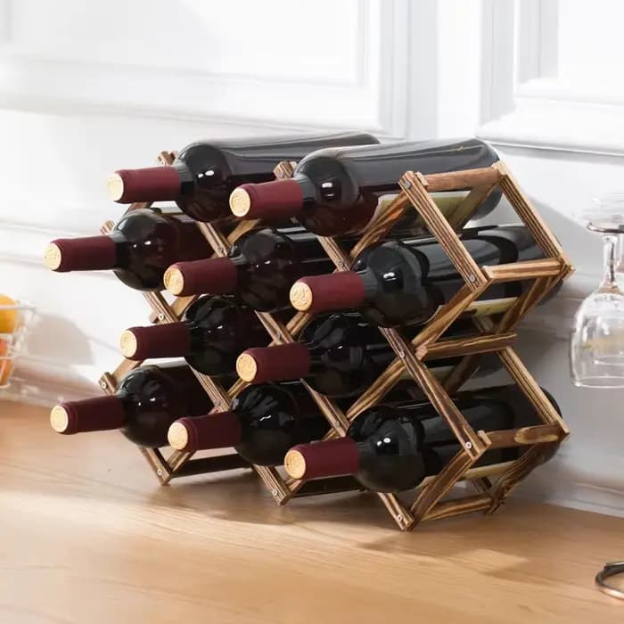 Étagères à vin en bois pour 3/5/6/10 bouteilles