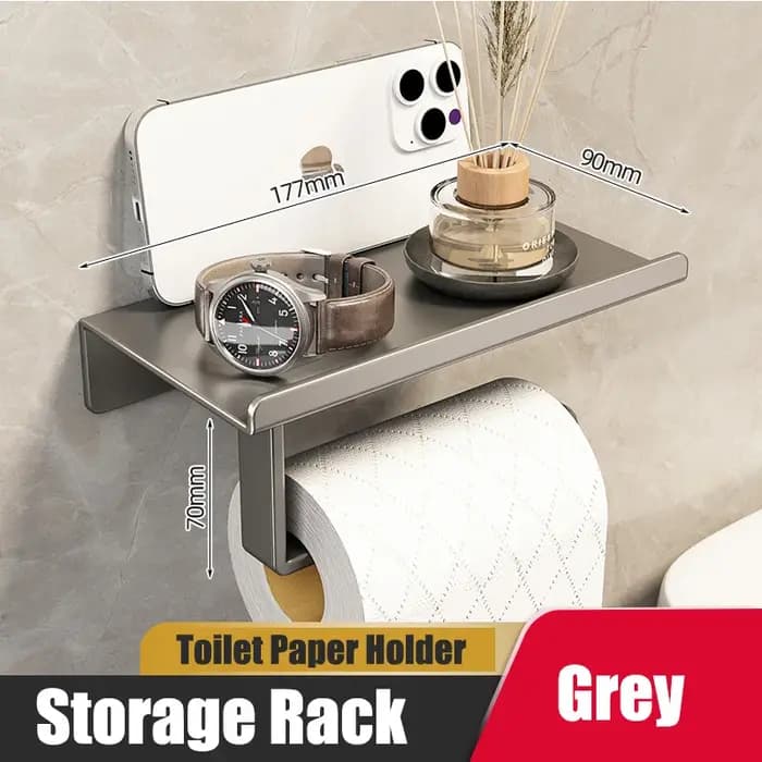 Porte-papier hygiénique support de rangement cuisine serviette Placement des bouteilles d'assaisonnement salle de bain mur rouleau de papier téléphone stockage