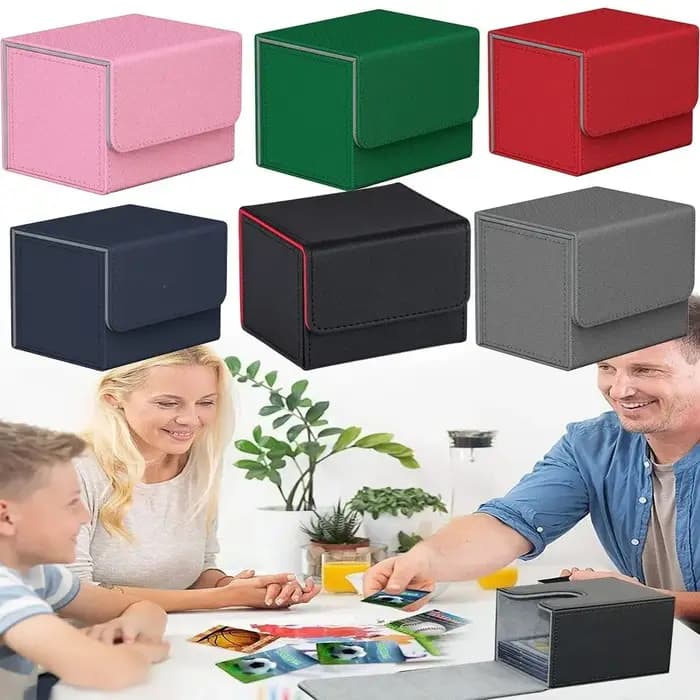 Boîte de collecte de jeu en PU MTG, porte-carte à collectionner, organisateur de jeu de collection, boîte de rangement, boîte-cadeau, conteneur pour femmes et hommes