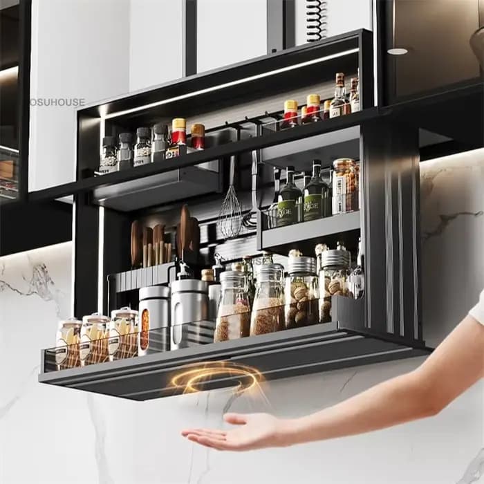 Panier de rangement électrique intelligent pour condiments