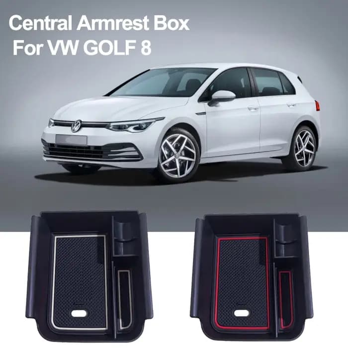 Boîte de rangement de voiture pour VW Golf 8 MK8 2020 2021 2022