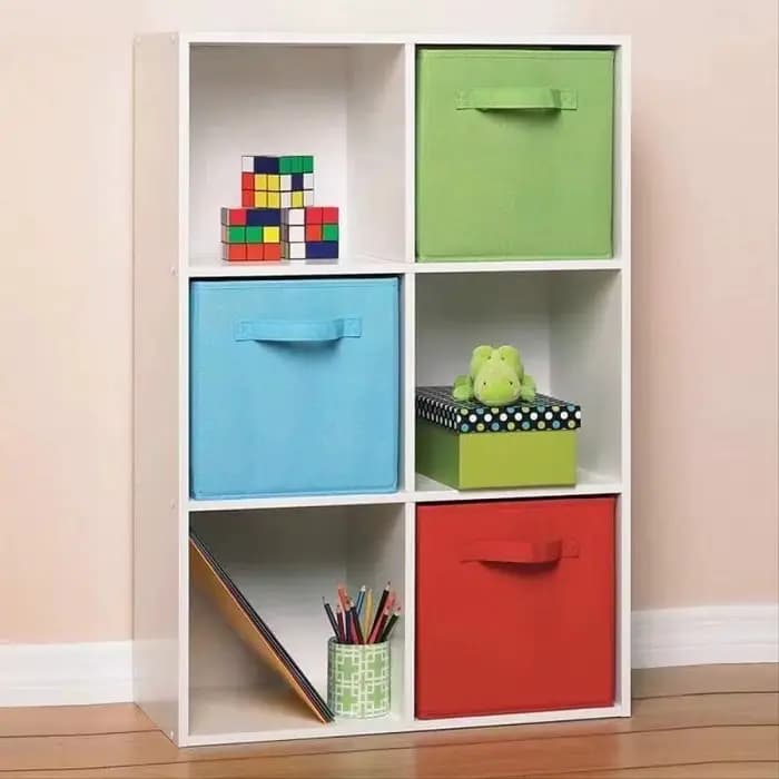 Boîte de rangement pliable en tissu non tissé Cube
