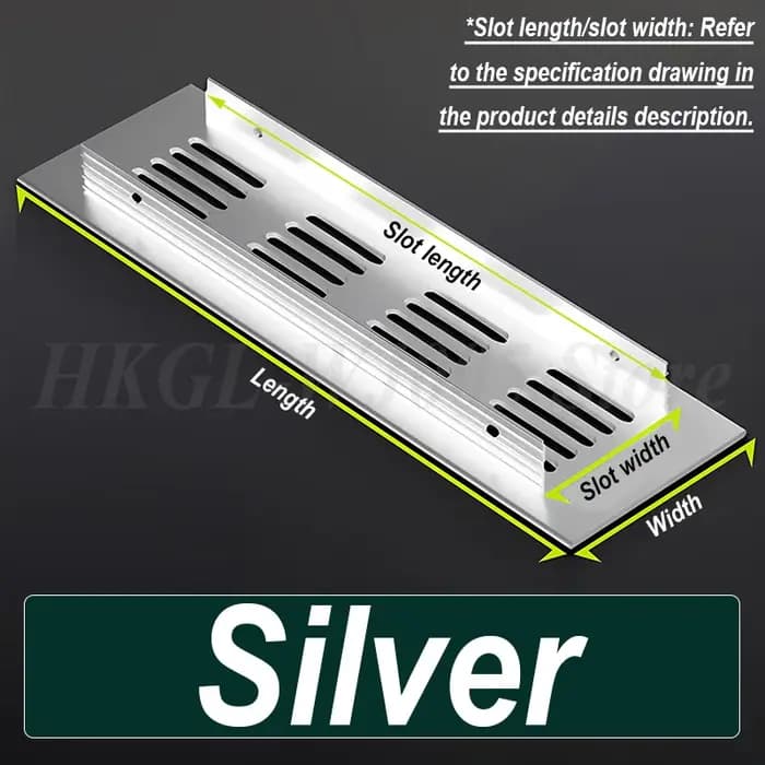 Grille de ventilation décorative en alliage d'aluminium pour armoire, couvercle respirant en maille