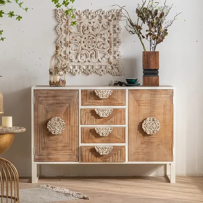 Armoire de salon Design Vintage avec rangement