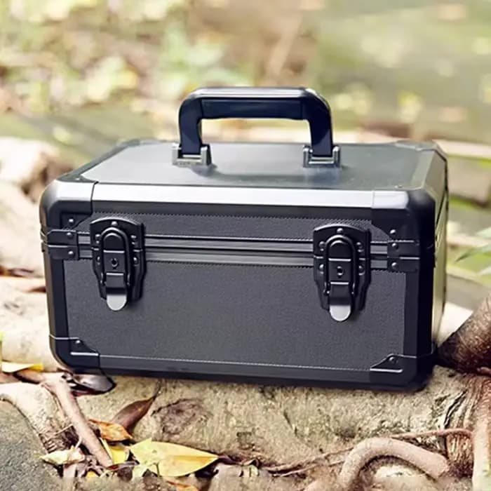 Valise à outils multifonctionnelle, boîte à outils en aluminium, pièces, mallette à outils avec serrure, accessoires d'électricien, boîte de rangement d'outils pour les travailleurs