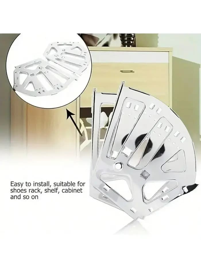 Accessoire pour étagère à chaussures - Connecteur à 3 niveaux, structure en fer épaissie avec étagèr
