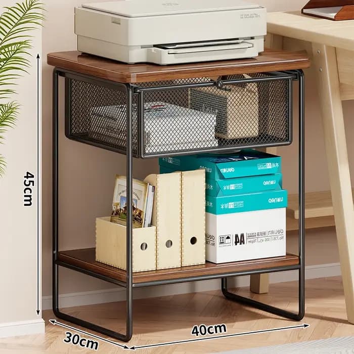 Support d'imprimante multifonctionnel avec porte-fichiers