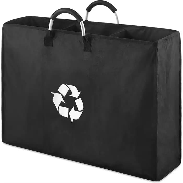 Panier à linge à 3 compartiments en bouteilles recyclées •