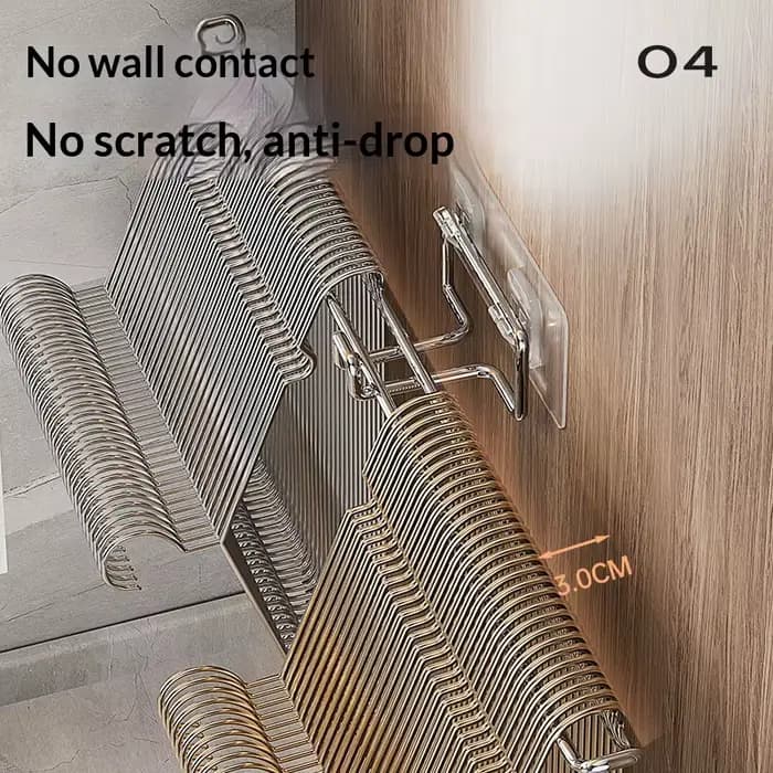 Organisateur de rangement pour cintres à vêtements - Parfait pour le balcon
