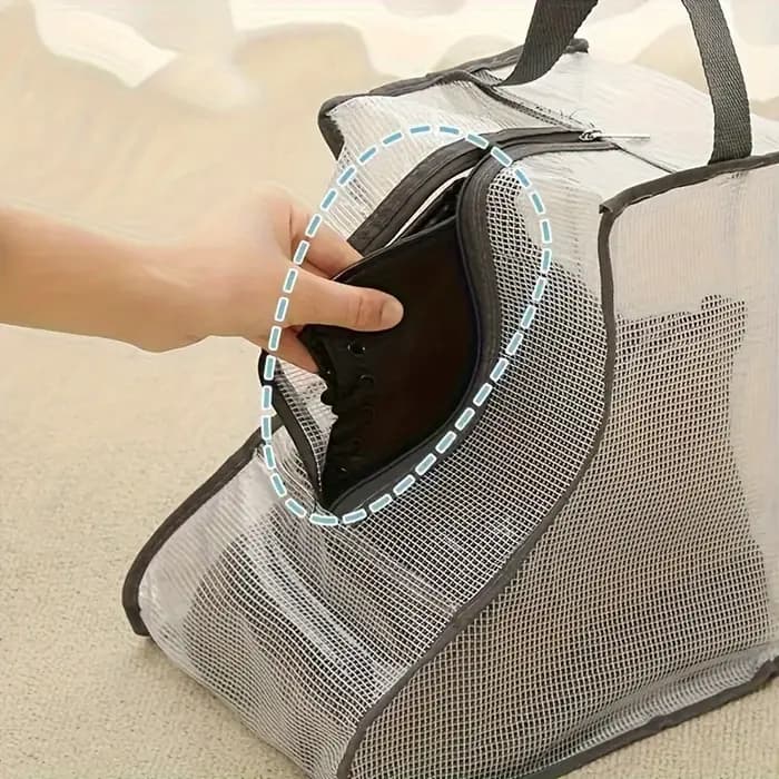 Sac de rangement pour bottes, organisateur de chaussures portable, sac de protection imperméable et anti-poussière pour les fournitures de voyage et domestiques