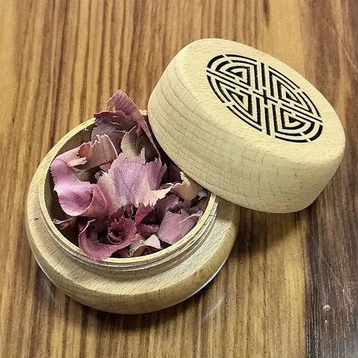 Boîte en bois de parfum Antique Portable sans parfum