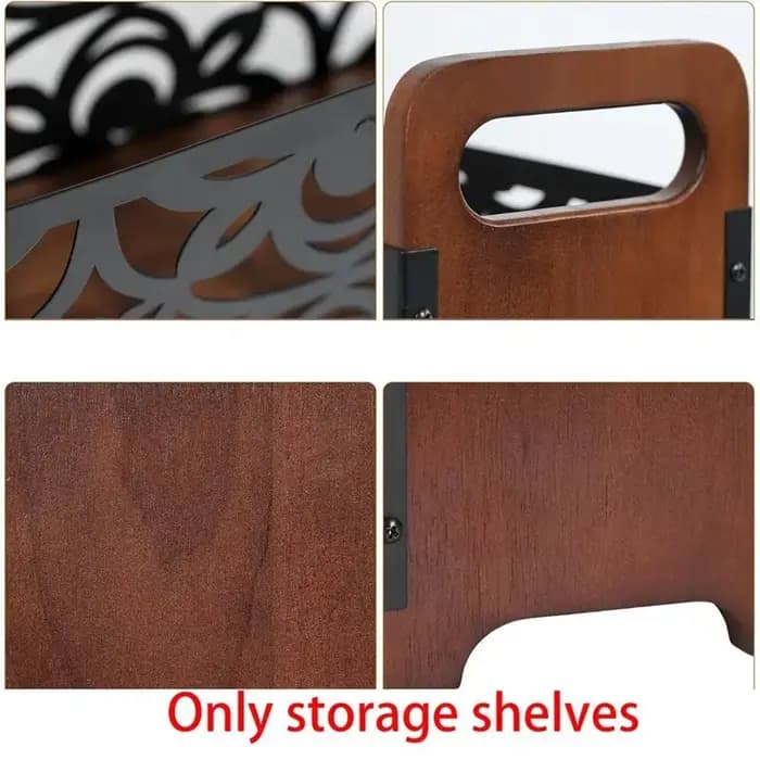 Porte-revues en bois, porte-documents décoratif pour zones rurales