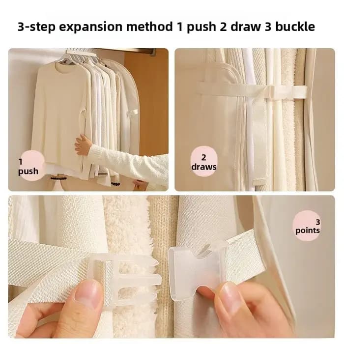 Housse de rangement anti-poussière pour vêtements